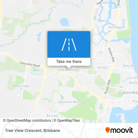 Mapa Tree View Crescent