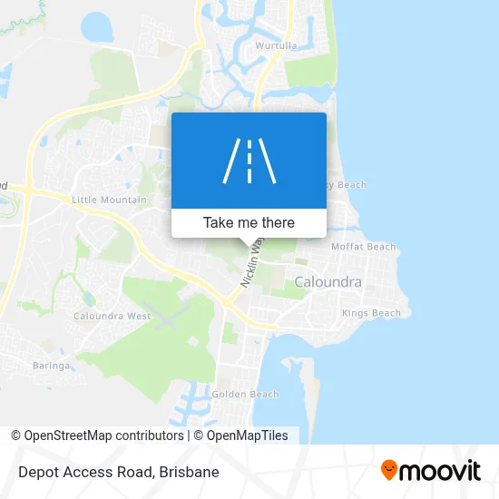 Mapa Depot Access Road