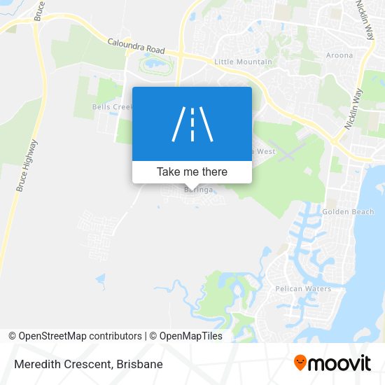 Meredith Crescent map