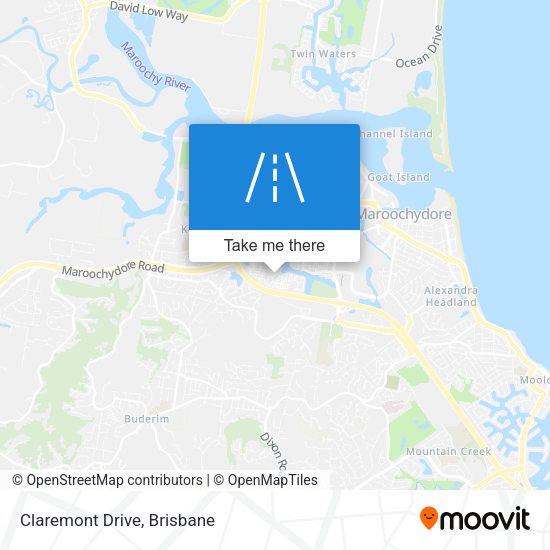 Claremont Drive map