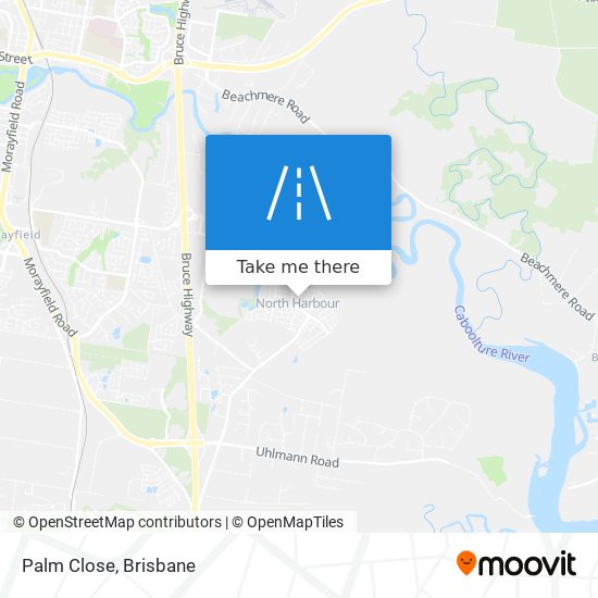 Palm Close map