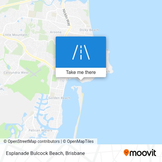Esplanade Bulcock Beach map