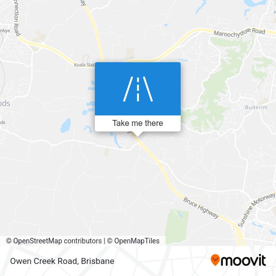Owen Creek Road map