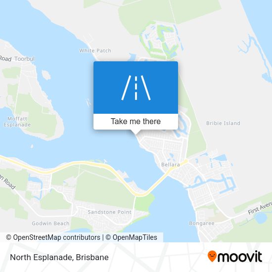 North Esplanade map