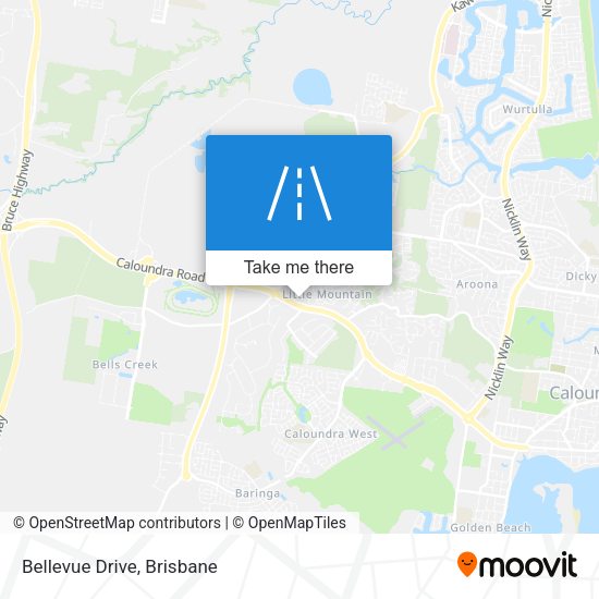 Bellevue Drive map