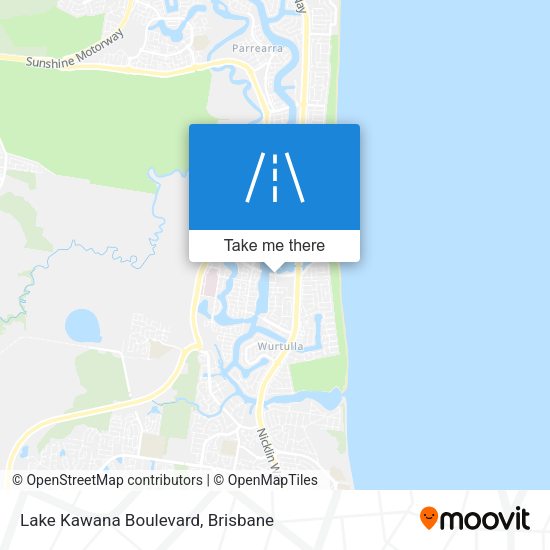 Lake Kawana Boulevard map