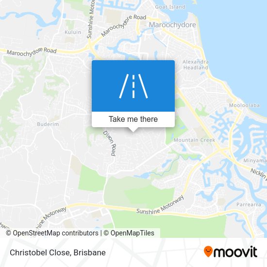 Christobel Close map