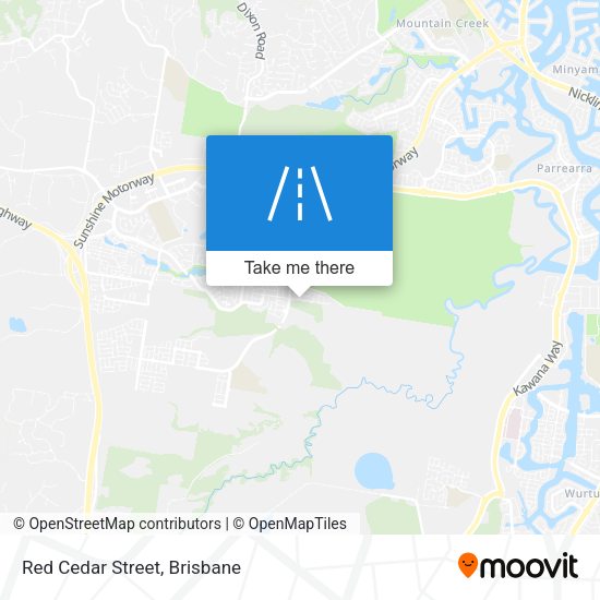 Red Cedar Street map