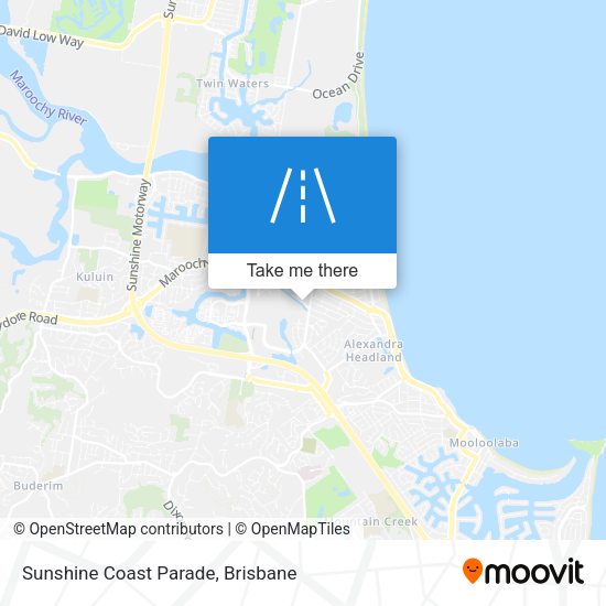 Sunshine Coast Parade map