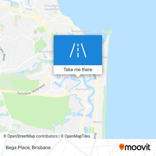 Bega Place map
