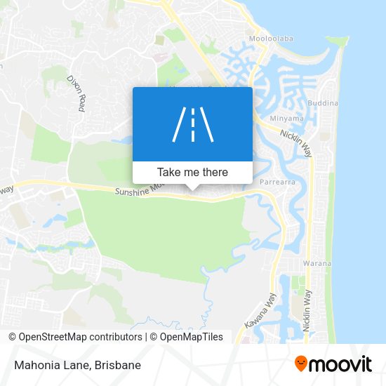 Mahonia Lane map