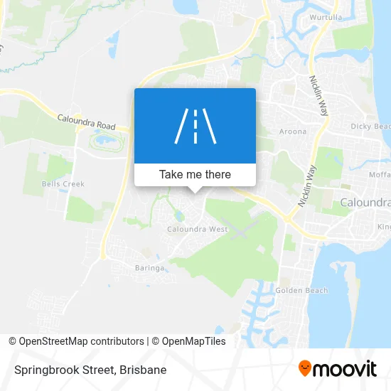 Mapa Springbrook Street