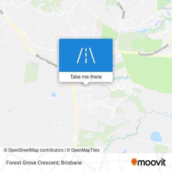 Forest Grove Crescent map