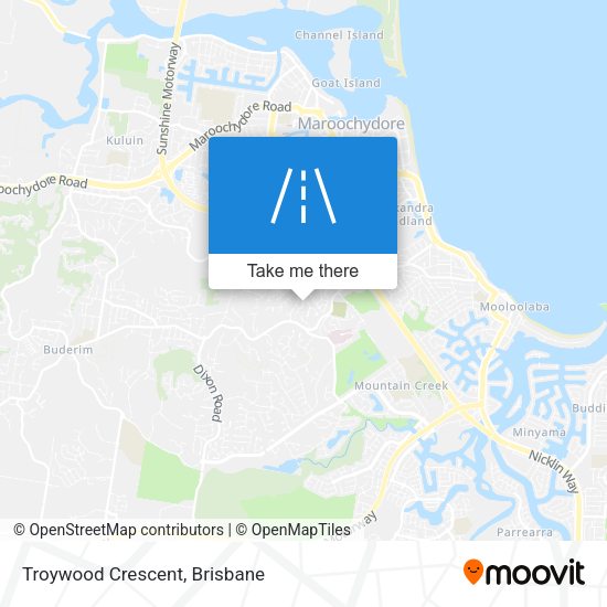 Troywood Crescent map
