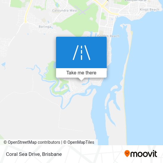 Coral Sea Drive map