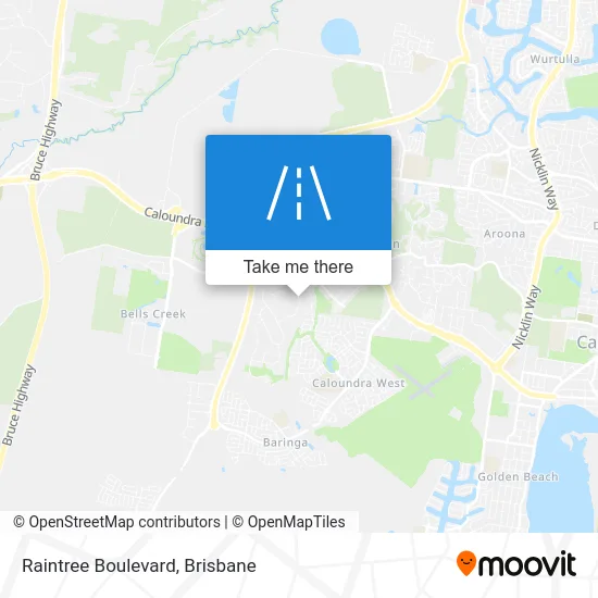 Mapa Raintree Boulevard