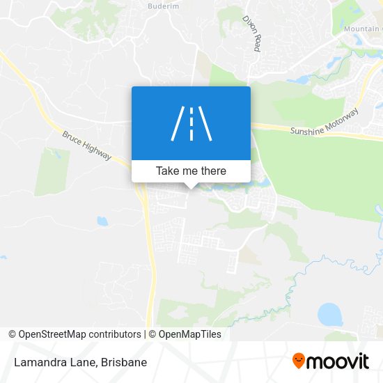 Lamandra Lane map