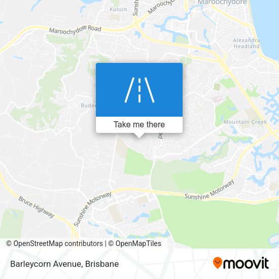 Barleycorn Avenue map