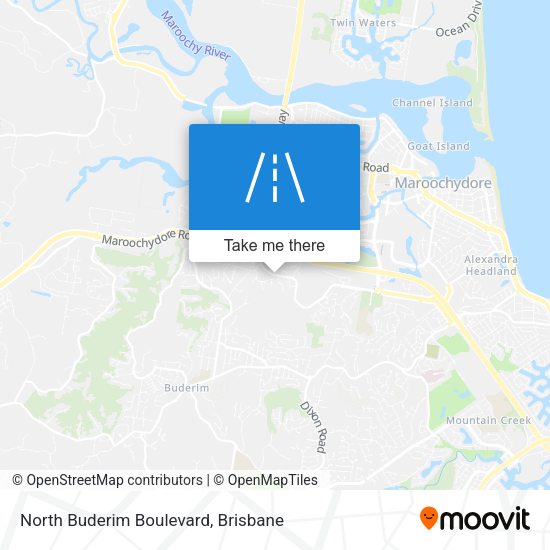 North Buderim Boulevard map