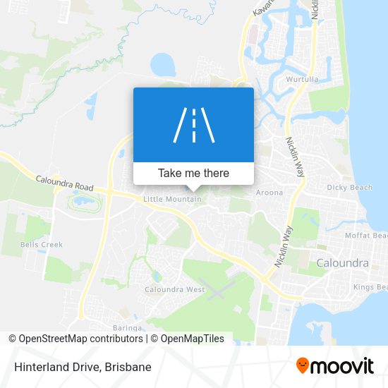 Hinterland Drive map