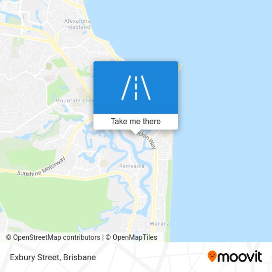 Exbury Street map