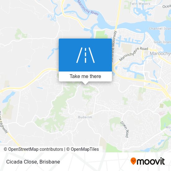Cicada Close map