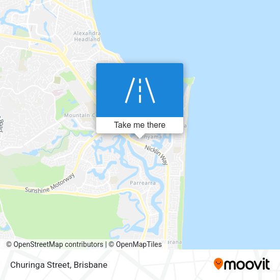 Churinga Street map