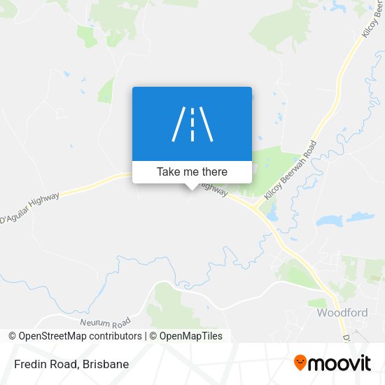 Fredin Road map