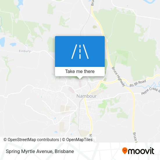 Spring Myrtle Avenue map