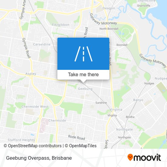 Geebung Overpass map
