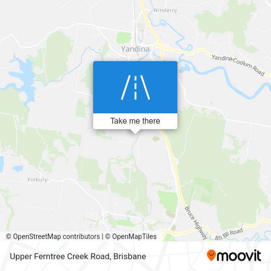 Upper Ferntree Creek Road map