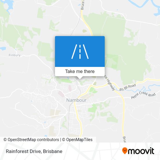 Rainforest Drive map