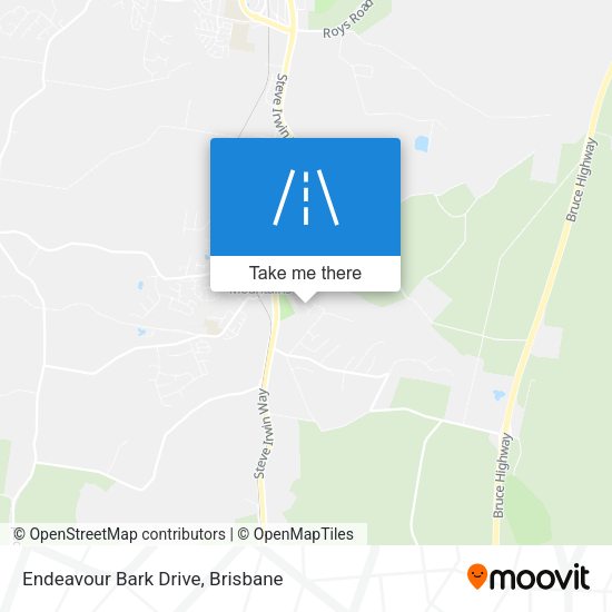 Endeavour Bark Drive map