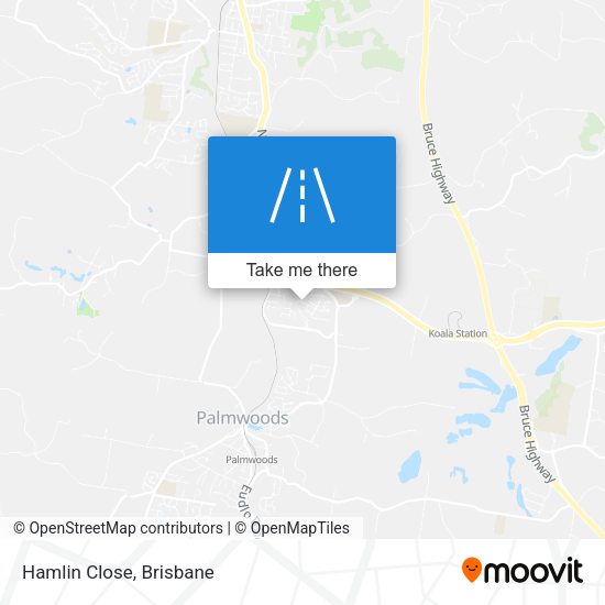 Hamlin Close map
