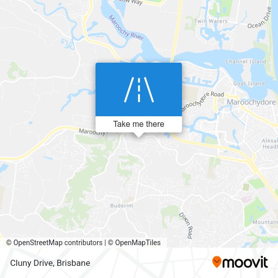 Cluny Drive map