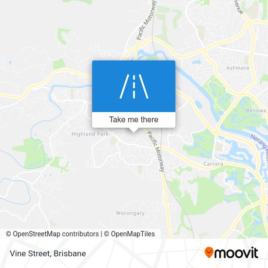 Vine Street map