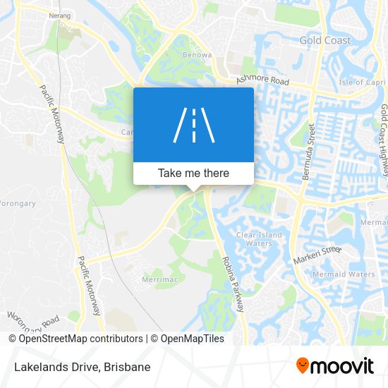 Lakelands Drive map