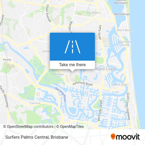 Surfers Palms Central map