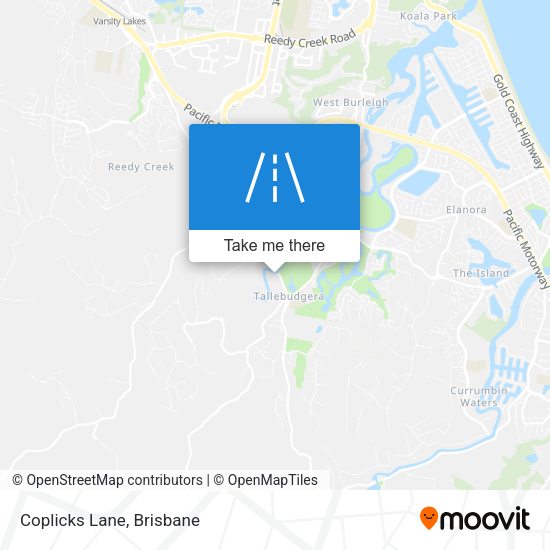 Coplicks Lane map