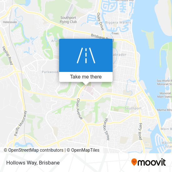 Hollows Way map