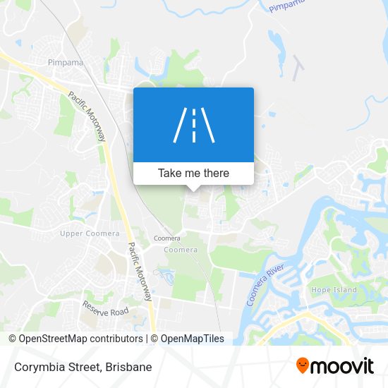Corymbia Street map