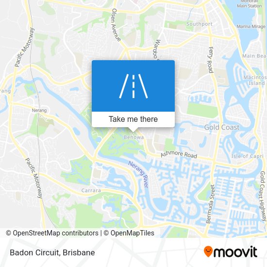 Badon Circuit map