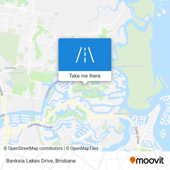 Banksia Lakes Drive map