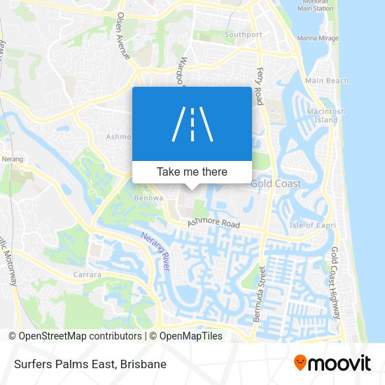 Surfers Palms East map