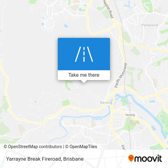 Yarrayne Break Fireroad map