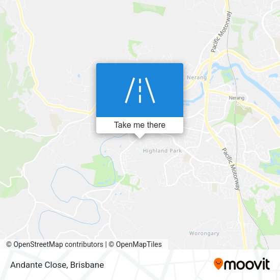Andante Close map