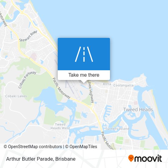 Arthur Butler Parade map