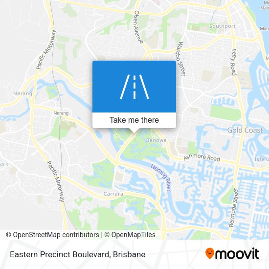 Eastern Precinct Boulevard map