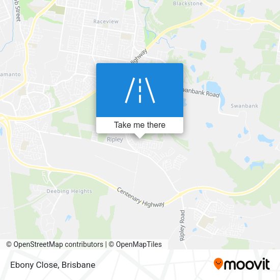 Ebony Close map
