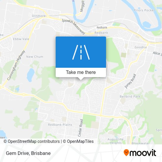 Gem Drive map